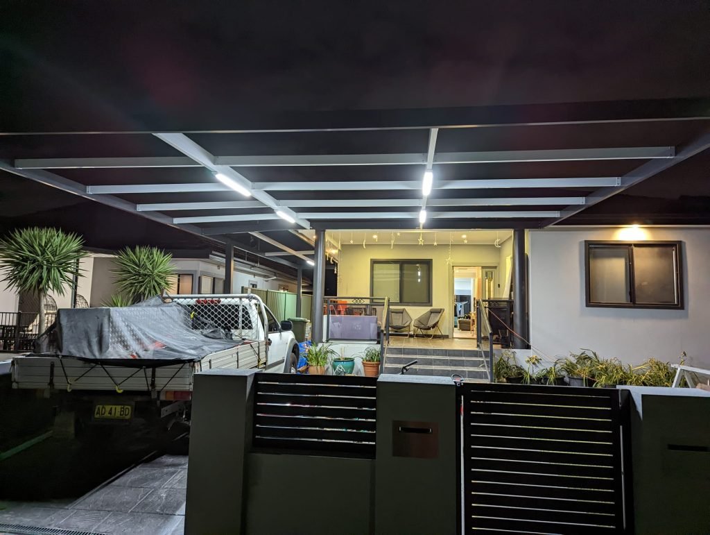 Outdoor light installation and power